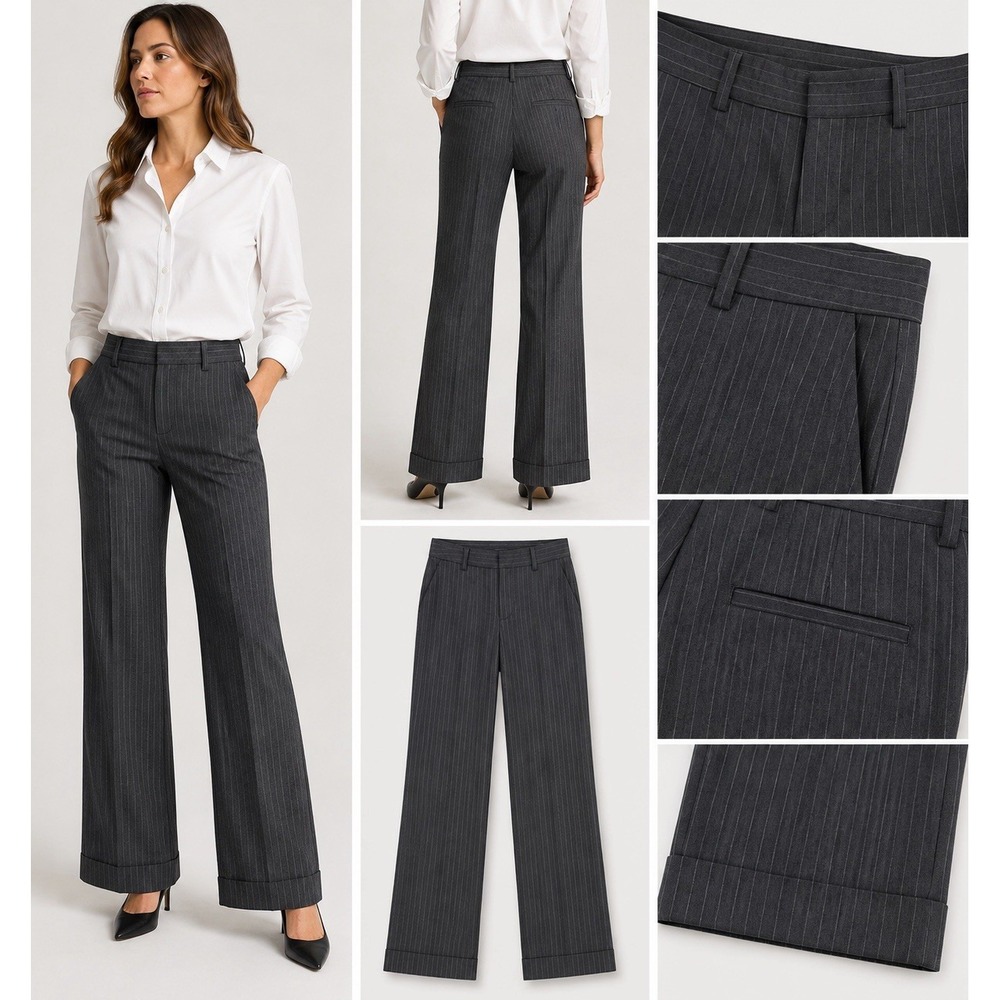 Banana Republic Pants Women's Jackson Fit Wide Leg Trouser Office